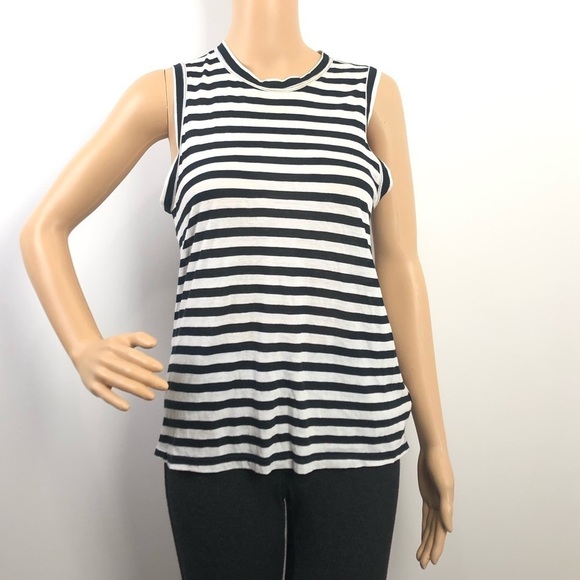 A.L.C Brenton Stripe Harper Twist Back Top Size XS - Picture 3 of 7